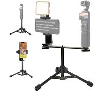 AceTaken Pocket-4 - Soporte de trípode para teléfono, soporte para teléfono con trípode portátil y kit de barra de expansión para DJI Osmo Pocket3, Pocket 4