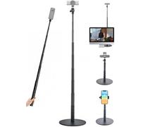 AceTaken Soporte de cámara web de 5 pies para cámaras web Logitech MX-Brio | Soporte telescópico de mesa para cámara web Logitech C920x C920s C922x C930e C925e StreamCam C615 y cualquier cámara web con