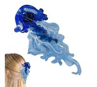 Acetate Claw Clip, Jellyfish Hair Clip, 4.92in Sea Theme Hairpin, Strong Grip Design, Stylish Lightweight Material for Wedding, School, Dance, Family Photos, Students, Ladies