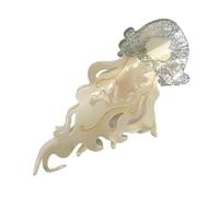 Acetate Claw Clip, Jellyfish Hair Clip, Strong Hold Hairs Accessory, Sea Style Hairpin, Lightweight Feel, Dance Photo Fixer, Women Girls Updo Support for Events Styling, 12.5cm