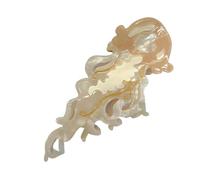 Acetate Claw Clip Jellyfish Hair Clips Sea Theme Hairpin Accessory Strong Grip for Women Students Ladies Weddings School Dance Photo Session Styling Travel Use, 4.92 inches long