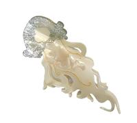 Acetate Claw Clip Jellyfish Hair Clips Sea Theme Hairpin Accessory Strong Grip for Women Students Ladies Weddings School Dance Photo Session Styling Travel Use, 4.92 inches long