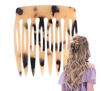 Acetate Hair Comb French Side Clip | Acrylic, 5.8x6.8cm, Light Or Dark