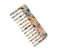 Acetato de celulosa minimalista masaje pelo peine colorido mármol piedra leopardo cepillo rectángulo peluquería herramientas peine de barba