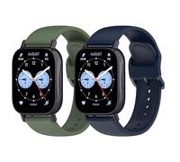 ACETCHS 2 pulseras compatibles con Xiaomi Redmi Watch 5 Active/5 Lite Mujer Hombre Suave Deportes Ventilación Silicona Bandas de Repuesto, Eine Grösse, Plástico, No es una piedra preciosa