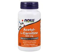 Now Foods Acetil-L-Carnitina 500 mg - 50 cápsulas vegetales