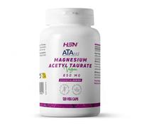 HSN Magnesio Taurato ATA Mg® 850mg | 120 Cápsulas Vegetales | Acetil Taurinato de Magnesio de Alta Biodisponibilidad | Clean Label - Sin Aditivos | Vegano y Sin Gluten