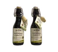 Aceto balsamico Modena 2x250 ml, vinagre balsámico orgánico de modena igp con 55% de mosto de uva cocido producido en modena italy