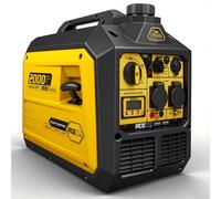 Aceup Energy - Grupo electrógeno de gasolina, 2000W generador de emergencia portátil silencioso con pantalla digital, modo ecológico, para acampar, exterior, uso doméstico, viajes en RV