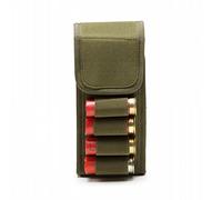 ACEXIER 12GA táctico de la Escopeta de Bala Molle portátil 16 Cartuchos Buttstock Holder Magazine Cartucho Airsoft Munición Carrier para la Caza (Green)