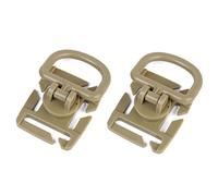 ACEXIER 2 unids/lote clips tácticos de anillo en D de rotación de 360 grados, accesorio de correa MOLLE para mochilas, abrazadera de plástico, kit Equipamiento diario para exteriores