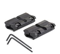 ACEXIER 2 unids/Set Caza Rifle Pistola Alcance Soportes Base táctica 11mm Cola de Milano a 20mm W.eaver P.icatinny Carril Adaptador Montaje Pistola Accesorio