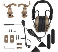 ACEXIER Auriculares tácticos GEN 5 para disparos sin reducción de ruido, para casco, 2 en 1, 0PS Core A.RC y Team W.endy M-IOK (Khaki)