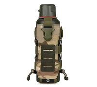 ACEXIER Bolsa de nailon para botella de agua Molle táctica, funda para cantimplora de 0,3 l-0,8 l, bolsa para tetera de viaje con sistema Molle