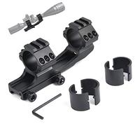 ACEXIER Caza voladizo de Servicio Pesado Doble Anillo 25.4mm / 30mm Rifle Alcance Montaje Picatiiny Rail 20mm Weaver adaptadores Pistola (sin QD Mount)