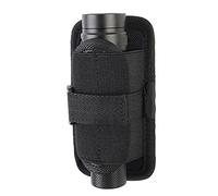 ACEXIER Funda de Linterna táctica Molle para cinturón con Clip Giratorio de 360 Grados, Soporte para Linterna de Caza, Estuche para antorcha Negro