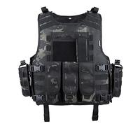 ACEXIER Molle Airsoft Chaleco Chaleco Táctico Portaplacas Swat Pesca Caza Paintball Chaleco Ejército Militar Armadura Policía Chaleco (BCP)