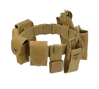 ACEXIER Multifuncional 10 en 1 Cinturones de Servicio de Seguridad táctica Funda para Pistola Juegos de Bolsas de Linterna Kit de Utilidad Cinturón Cinturón de Servicio de policía Militar