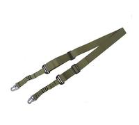 ACEXIER Táctica de Dos Puntos Eslinga Bungee Correa de Hombro de Nylon Duradero Rifle cinturón de Alta Resistencia para la Caza al Aire Libre Accesorios Deportivos (Green)