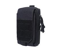 ACEXIER Táctica Molle Teléfono Bolsa Militar Riñonera Cinturón Bolsa de la Cintura Chaleco Bolsa Monedero Funda para teléfono móvil Bolsa de Caza al Aire Libre (Black)