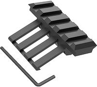 ACEXIER Táctico 30 Grados 5 Ranuras Offset Rail Mount Adaptador de bajo Perfil Picatinny Weaver Side Rail para Linterna láser Red Dot Sight