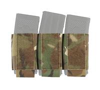 ACEXIER Táctico 5.56 Triple Magazine Insertar Bolsa para Micro Fight MK3 MK4 Chest Rig Airsoft Caza Chaleco Elástico Construido en mag Holder (CP)
