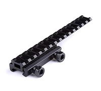 ACEXIER táctico extened High Riser Base Plana Top 145mm 14 Ranuras para 20mm Picatinny/Weaver Rail Mount Hunting