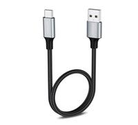 aceyoon Cable USB a Tipo C Corto 50 cm, 3A Carga Rápida Cable USB C Trenzado en Nylon Cable de Datos USB C, Compatible con Powerbank para iPhone 16 15 Galaxy S24+/S24/S23 Google Huawei Xiaomi