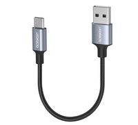 aceyoon Cable USB C 10cm Cable USB A a USB C Corto 3A Carga Rápida y Sincronización Cargador Tipo C Nylon Tejido para Samsung Galaxy S24 S23 S22 S21, para Huawei P50 P40 P30 (Negro)