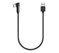 aceyoon Cable USB C 50cm, USB C Cable Ángulo Corto 90 Grados Tipo C Cable de Carga Nylon Trenzado para Galaxy S22 S21 S20 S10 A13, para Google Pixel, para Motorolo, para Xiaomi Redmi (50cm)
