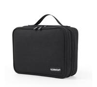 aceyoon Organizador de Cables Viaje, Bolsa para Cables de Tres Capas, Bolsa para Cargadores, Estuche para electrónica de Viaje, Organizador de Cables para Cargador, Cable USB, Tableta, Adaptadores