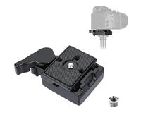 aceyoon Placa de liberación rápida de la cámara, aleación de aluminio Quick | Placa intercambiable para trípode 323 con tornillo de 1/4"-3/8" para Manfrotto 200PL placa de liberación rápida para cámara