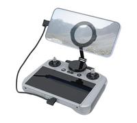 aceyoon Soporte magnético para teléfono DJI RC-N1/N2/N3, soporte de teléfono autoadhesivo ajustable de 360° con fuerte fuerza magnética, incluye anillo magnético y cable de iluminación USB C a C/para