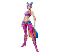 Acfigure JoJo's Jotaro Star Platinum Cujoh Jolyne Stone Free Action Movible con accesorios, figura de anime de 17 cm en caja de PVC para decoración y regalo coleccionable (Cujoh Jolyne rosa)