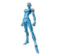 Acfigure JoJo's Jotaro Star Platinum Cujoh Jolyne Stone Free Action Movible con accesorios, figura de anime de 17 cm en caja de PVC para decoración y regalo coleccionable (sin piedra)