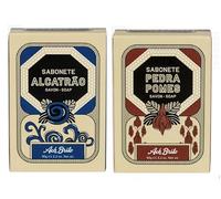 Ach Brito - Juego de 2 jabones para el tratamiento de la piel, jabón de alquitrán, 90 g, piedra pómez 90 g
