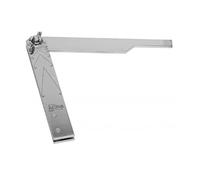 Acha 200mm - Falsa Escuadra De Acero Cromado Mate, Graduada