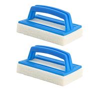 ACHANFLY 2 Piezas Cepillo Piscina Fondo Cepillo Limpiafondos Piscina con Mango Antideslizante Limpiador Fondo de Piscina para Limpiar Piscina SPA Bañera Paredes