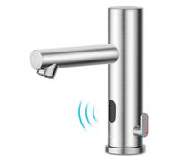Achelous Grifo de lavabo automático Touchless de acero inoxidable, grifo de lavabo con sensor infrarrojo manos libres con control de temperatura