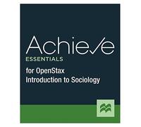 Achieve for Openstax Introduction to Sociology 1-term Access