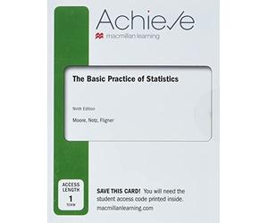 Achieve for the Basic Practice of Statistics Six-months Access