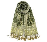 Achillea Chal Pashmina Mujer, Verde oscuro, 28"W x 76"L