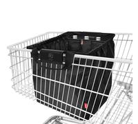 achilles Bolsa para Carro de la Compra, Plegable con Compartimento refrigerador y Compartimentos para Botellas, Bolsa de la Compra para Todos los carros de la Compra estándar Negro 54x35x39cm