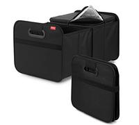 achilles Caja plegable para coche con inserto refrigerante, plegable, organizador de maletero, cesta de la compra, cesta plegable Negro 50cm x 32cm x 27cm