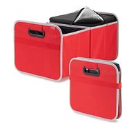 achilles Caja plegable para coche con inserto refrigerante, plegable, organizador de maletero, cesta de la compra, cesta plegable Rojo 50cm x 32cm x 27cm