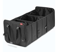 achilles Caja plegable para coche, organizador de coche, bolsa de maletero de tamaño ajustable, organizador de maletero, cierre de velcro en el suelo Negro 72x33x30cm