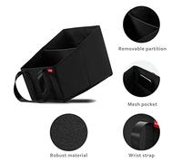 achilles Organizador para pasajeros, cofre para el asiento trasero del coche, cesta plegable para el asiento delantero caja de asiento de coche 31x25x25cm
