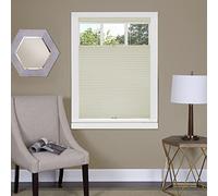 ACHIM Home Decor - Persianas celulares Plisadas sin Cordones, 27 Pulgadas de Ancho, 64 Pulgadas de Largo, alabastro, Filtro de luz, persianas abatibles de Panal de Abeja para Ventanas y tragaluzas