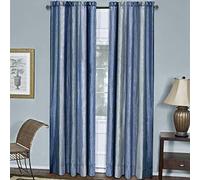 ACHIM Home Furnishings Ombre Window Curtain Panel, 50 by 63", Blue