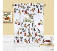 ACHIM Soft Window Home Furnishings Ambrosia-Juego de Cubiertos y Adornos (58 x 60 cm), Multicolor, 58" x 24"
